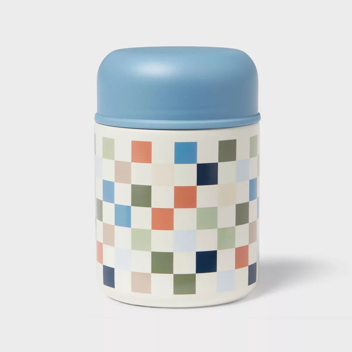 Pillowfort Kids 10oz Double Wall Vacuum Stainless Steel Food Jar with Spoon - Blue