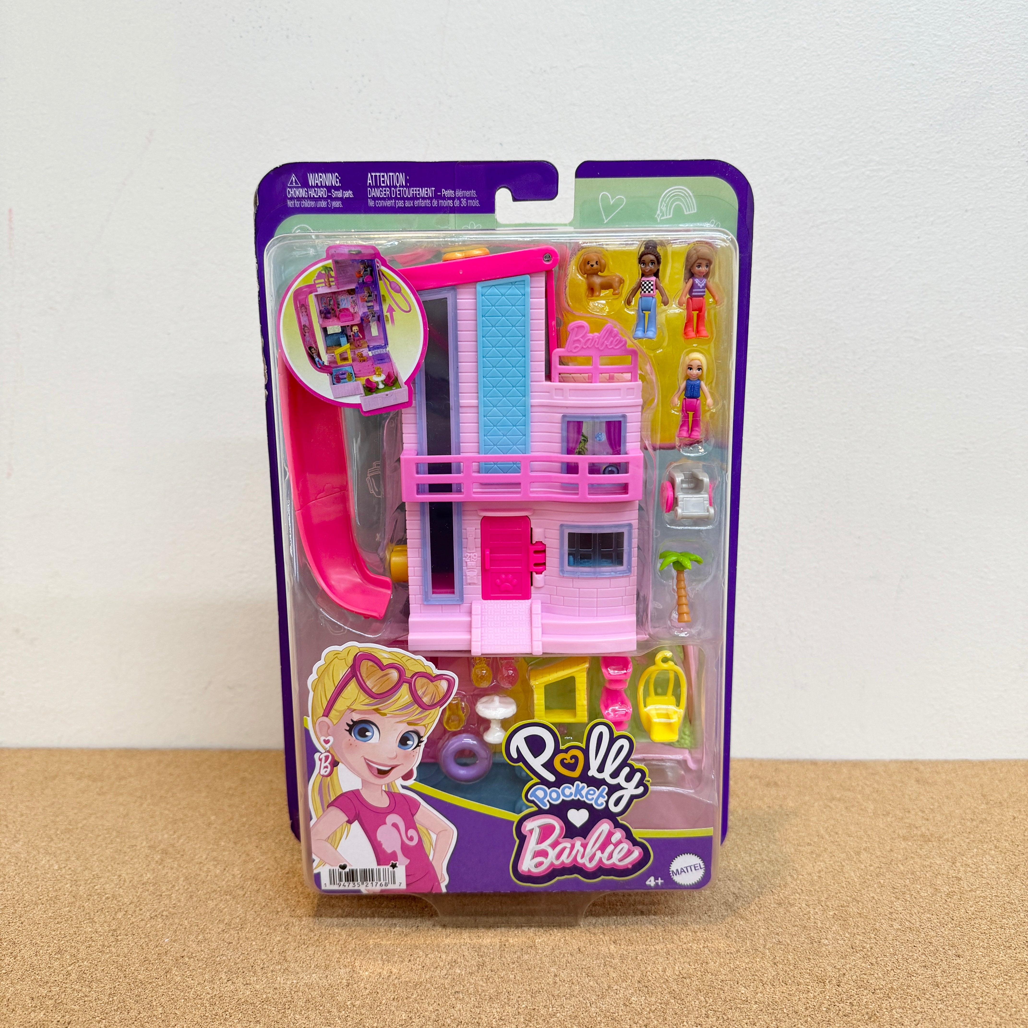 Polly Pocket Barbie Dreamhouse Compact Dollhouse Playset