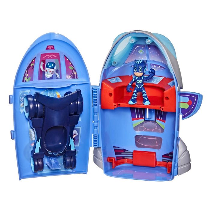 PJ Masks 2-in-1 Headquarters and Rocket Vehicle Playset