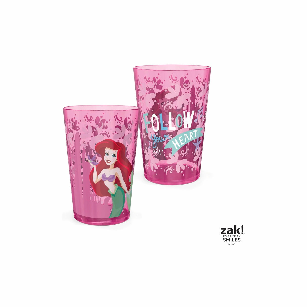 Zak Design Disney Princess Plastic Cups Set 4Pk 14.5Oz