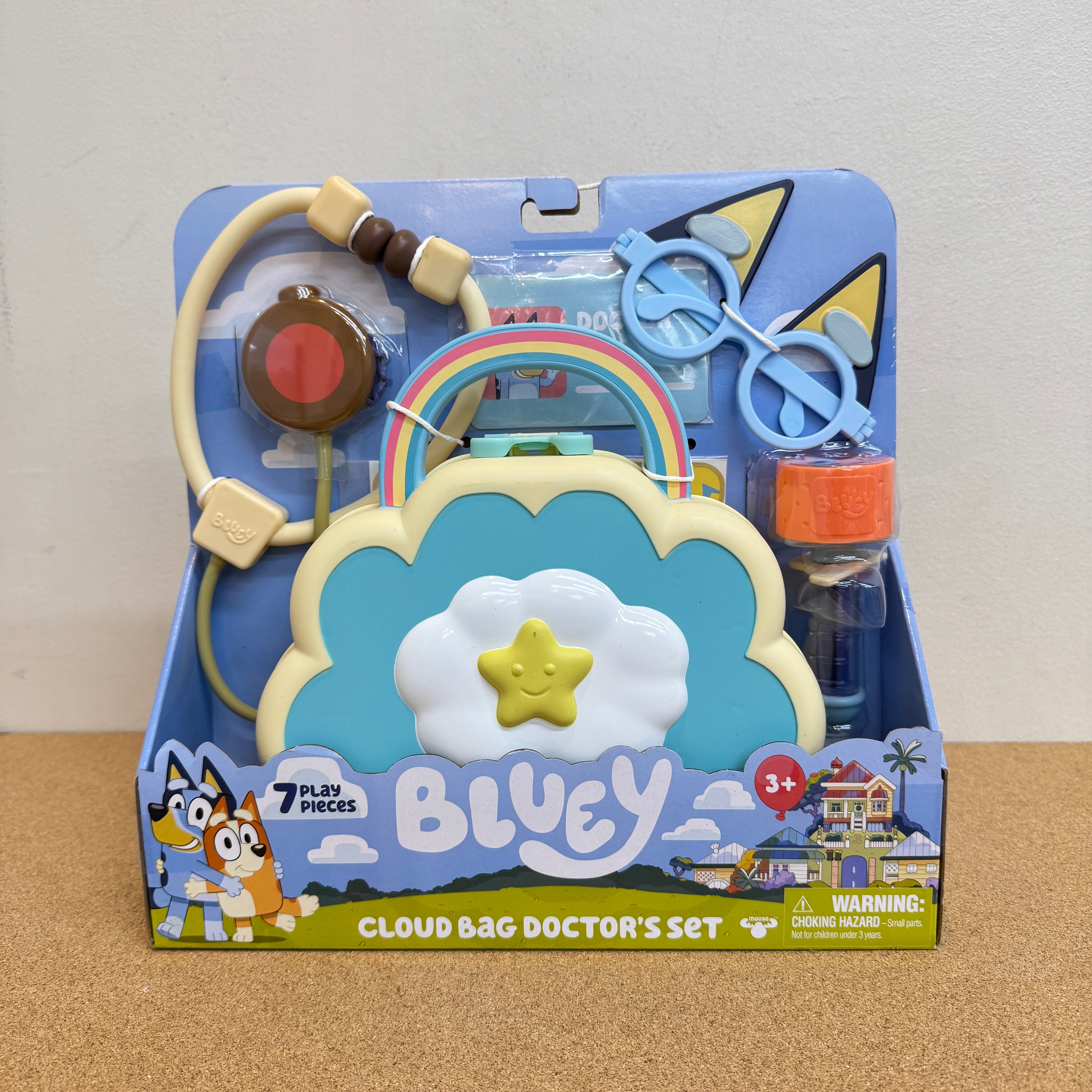 Bluey Cloud Bag Doctor Check Up Set