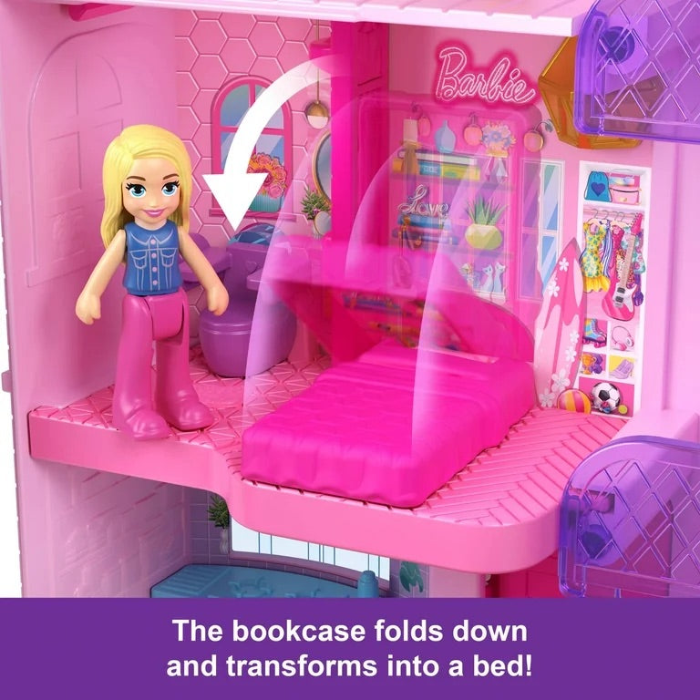 Polly Pocket Barbie Dreamhouse Compact Dollhouse Playset