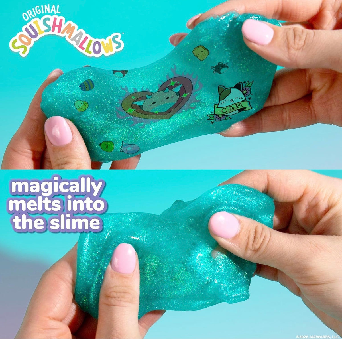 Slimygloop Tattoozee Squishmallows Tattoo Transfer Slime Kit