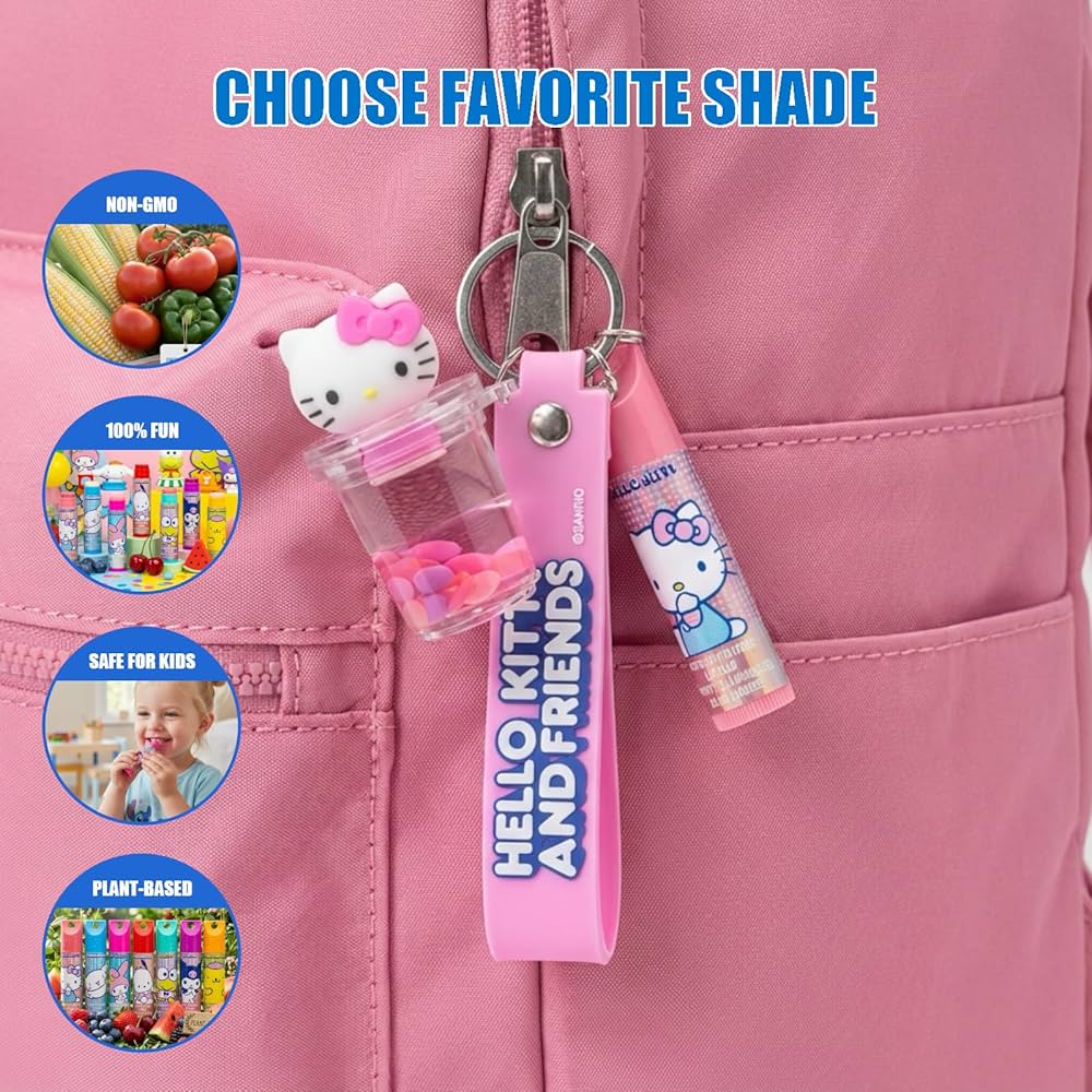 Hello Kitty and Friends Lip Balm with Keychain