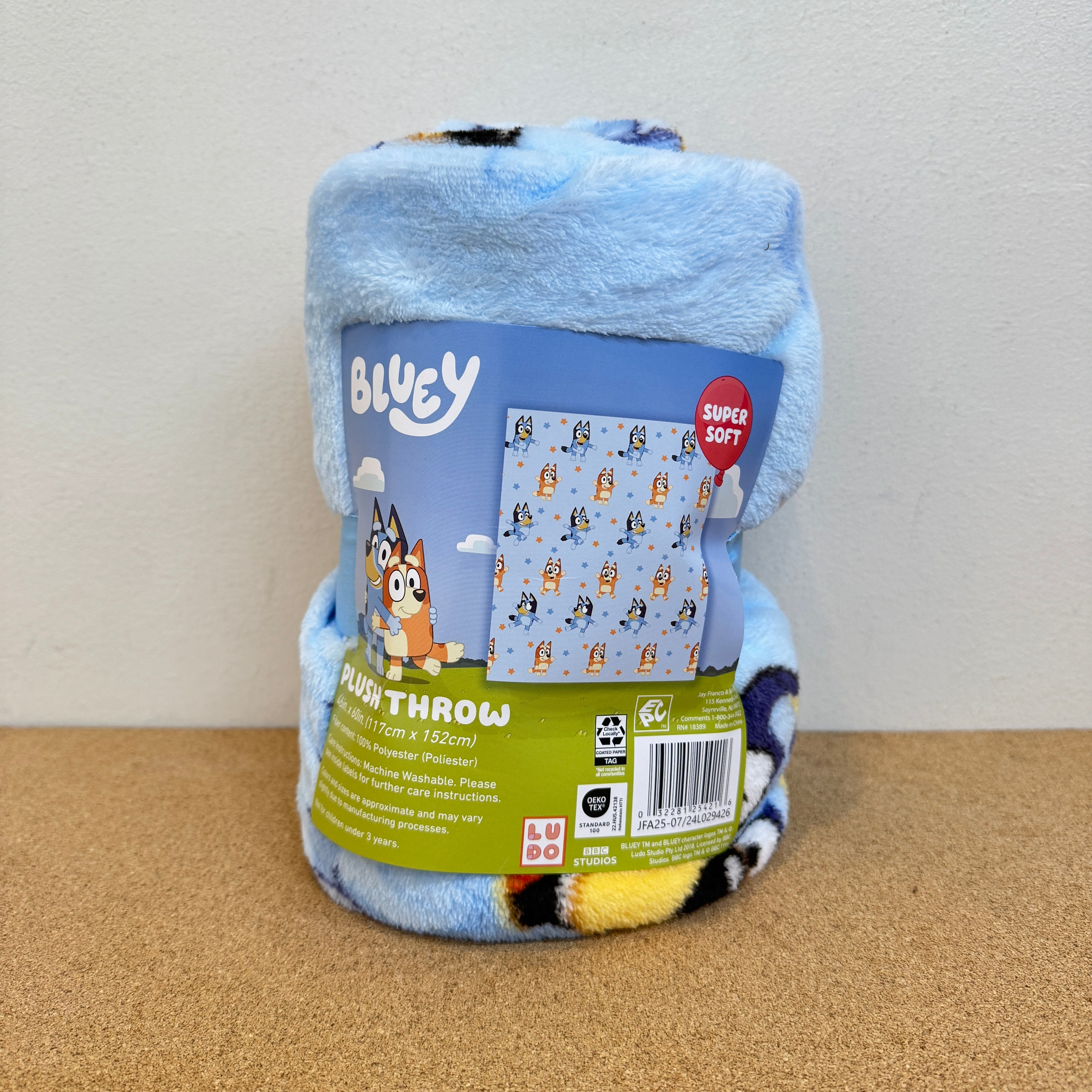 Bluey Kids Throw Blanket 46x60Inch