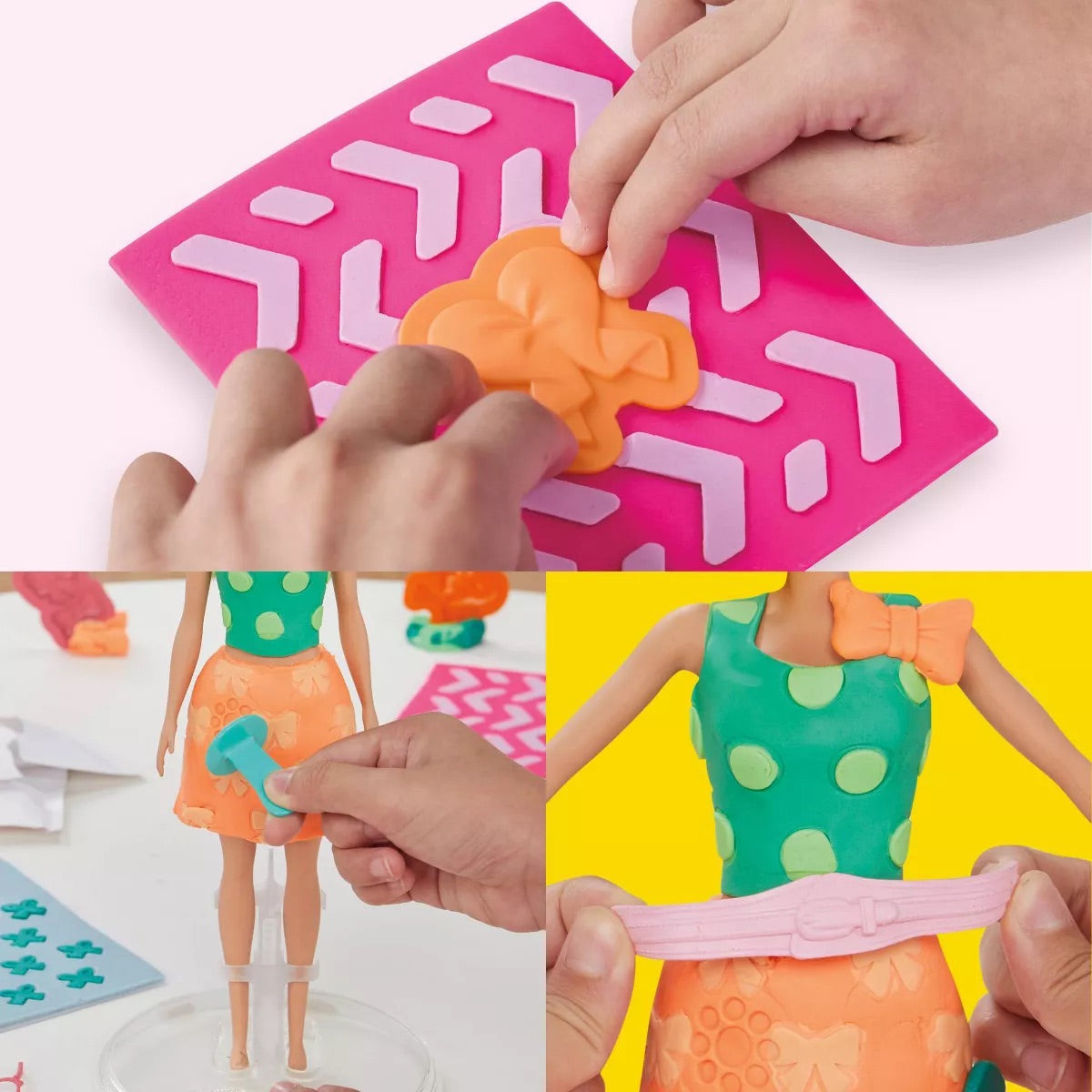Play Doh Barbie Pearls and Bows Pattern Pack