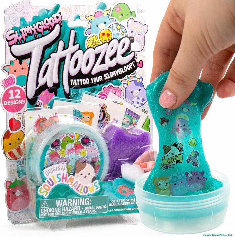 Slimygloop Tattoozee Squishmallows Tattoo Transfer Slime Kit