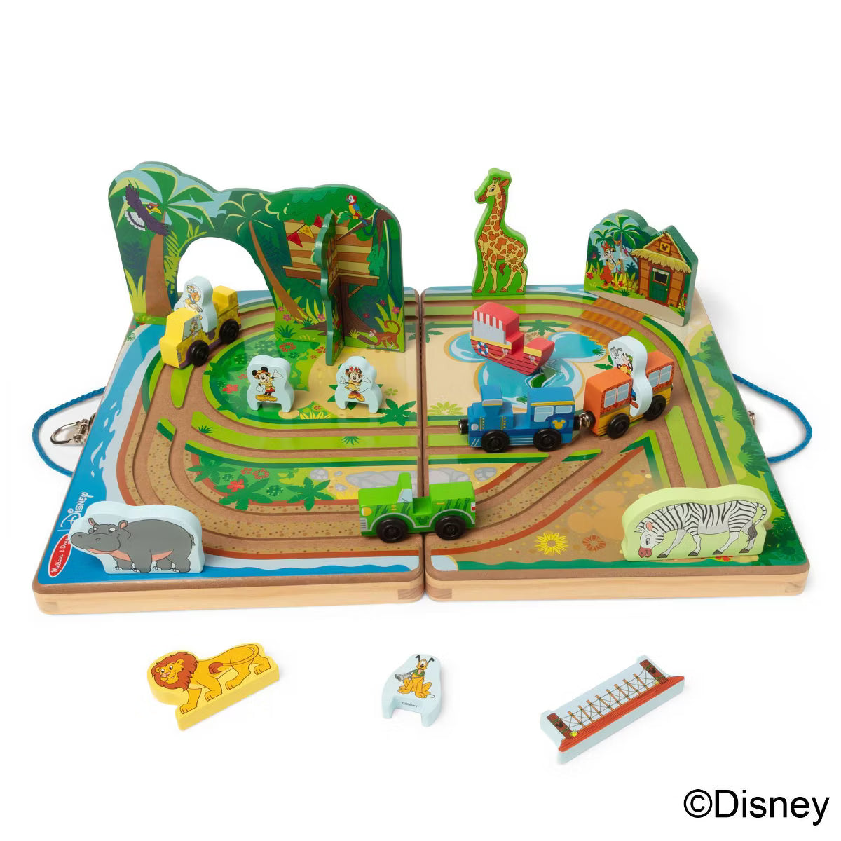 Disney Take-Along Safari Adventure Wooden Playset