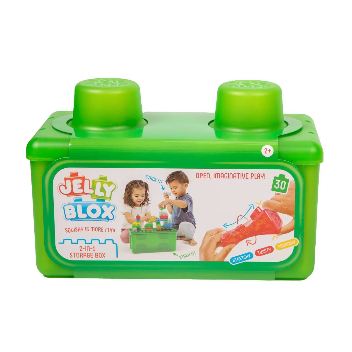 Jelly Blox 2-in-1 Stash & Stack Storage Case