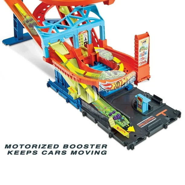 Hotwheels City Roller Coaster Rally Playset