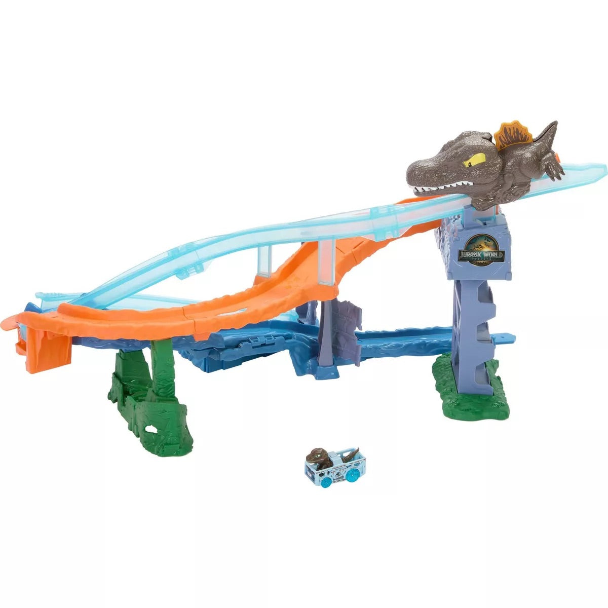 Jurassic World Hotwheels Racerverse Rebirth Crash & Splash Track Set
