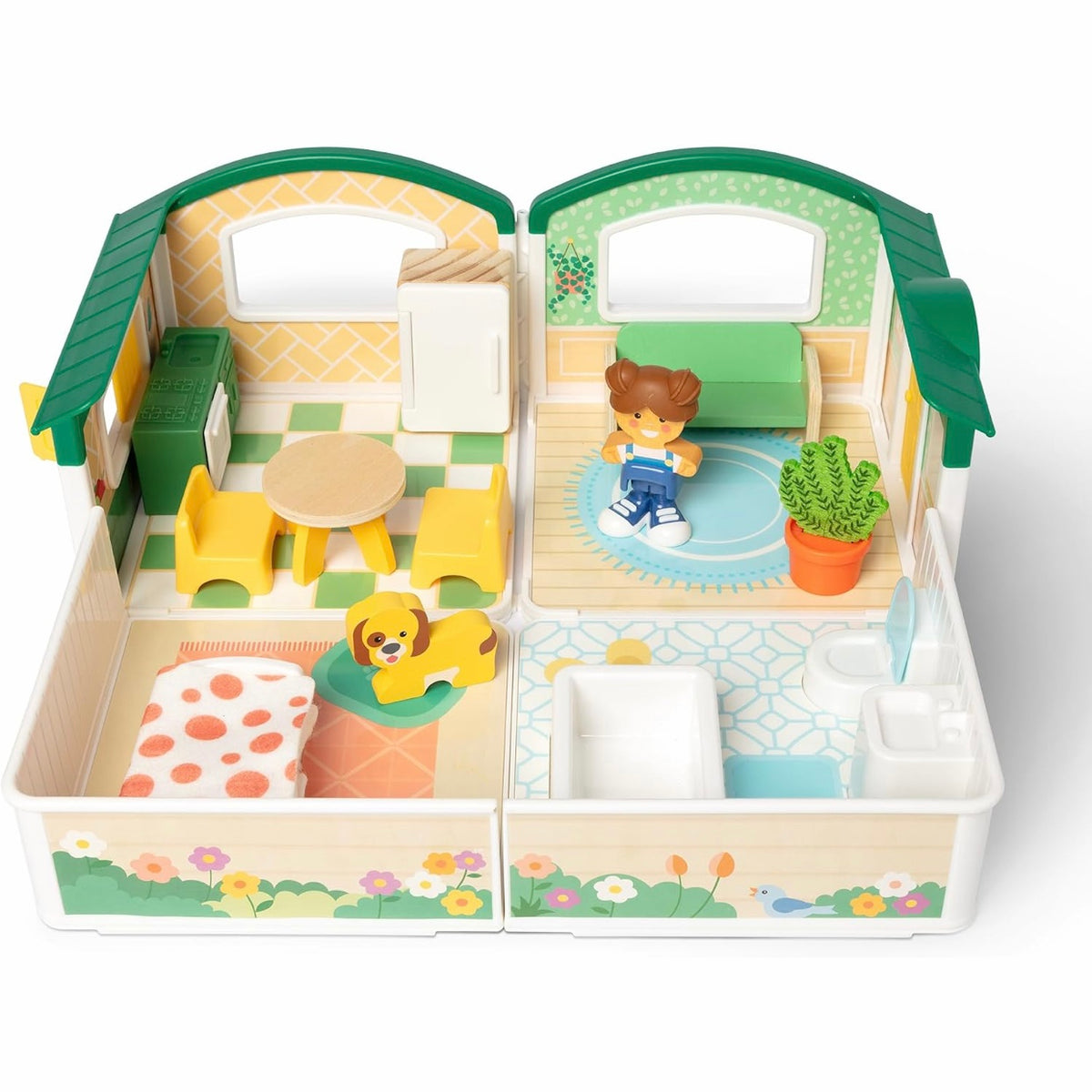 Melissa & Doug Cheery Lane Modular Play House Wooden Playset
