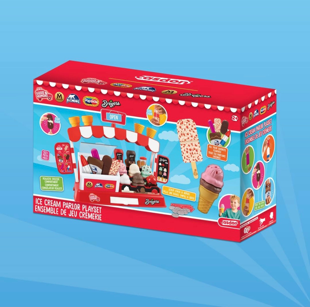 Casdon Pretend Ice Cream Parlor Toddler￼ Playset