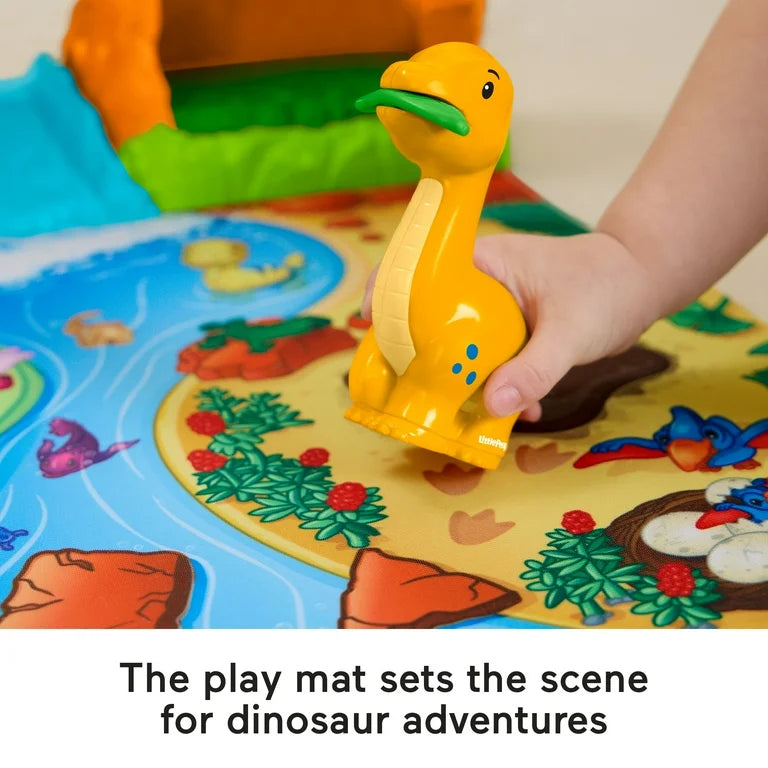 Fisher Price Little People Dinosaur Village & Play Mat Toddler Playset