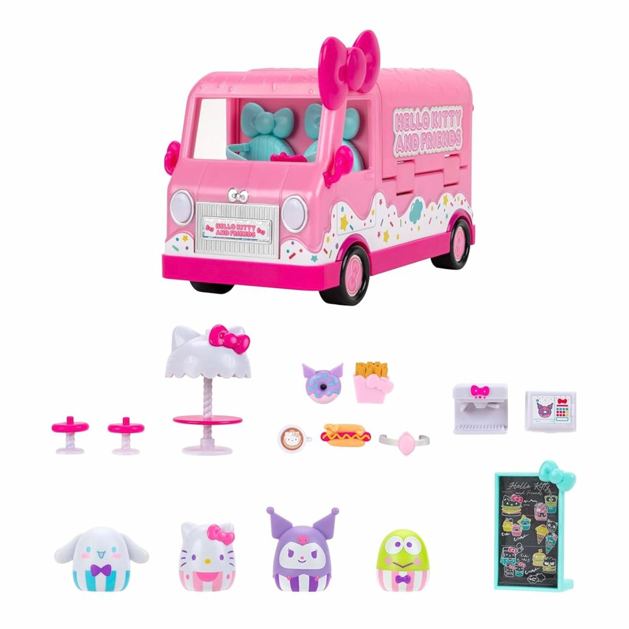 Squish-A-Long by Squishmallows Hello Kitty and Friends Cafe Truck Playset