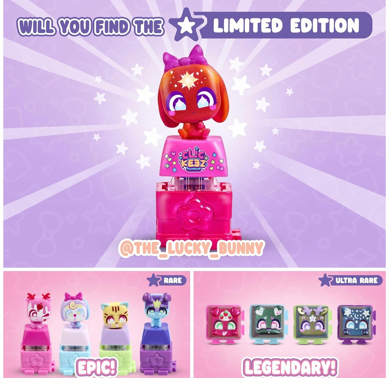 Clickeez Clickable Collectables 5Pack