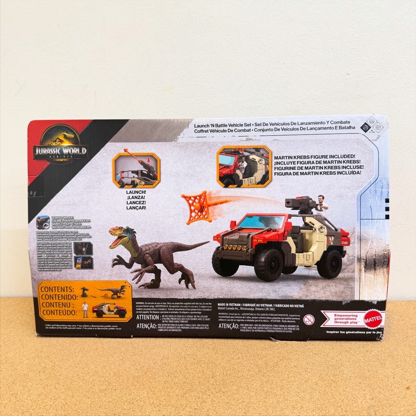 Jurassic World Rebirth Launch N’ Battle Vehicle Set