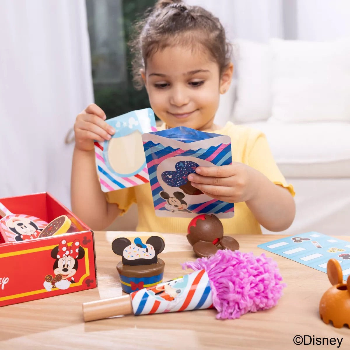 Melissa & Doug Disney Wooden Snacks & Popcorn Playset