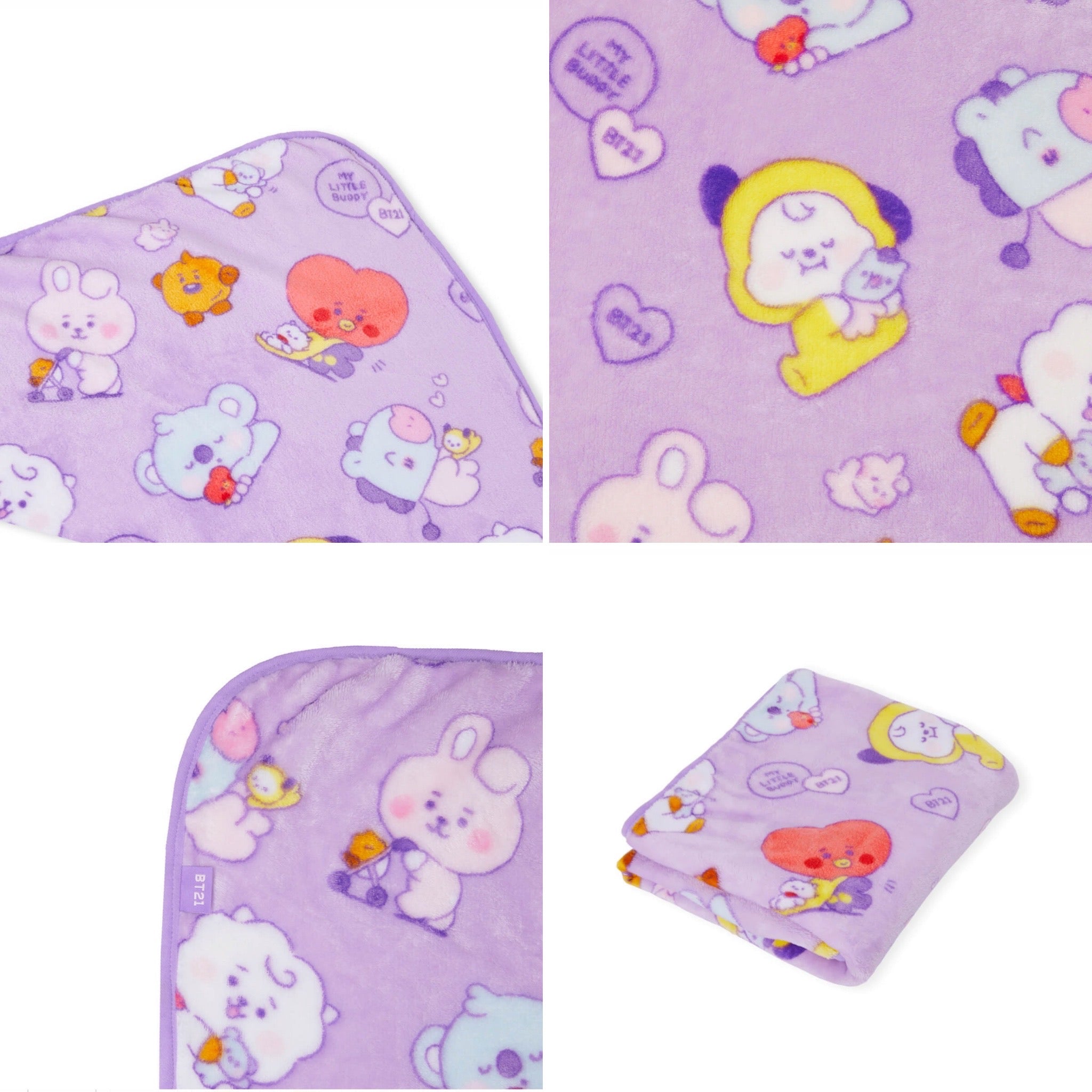 BT21 Cushion Blanket Shooky