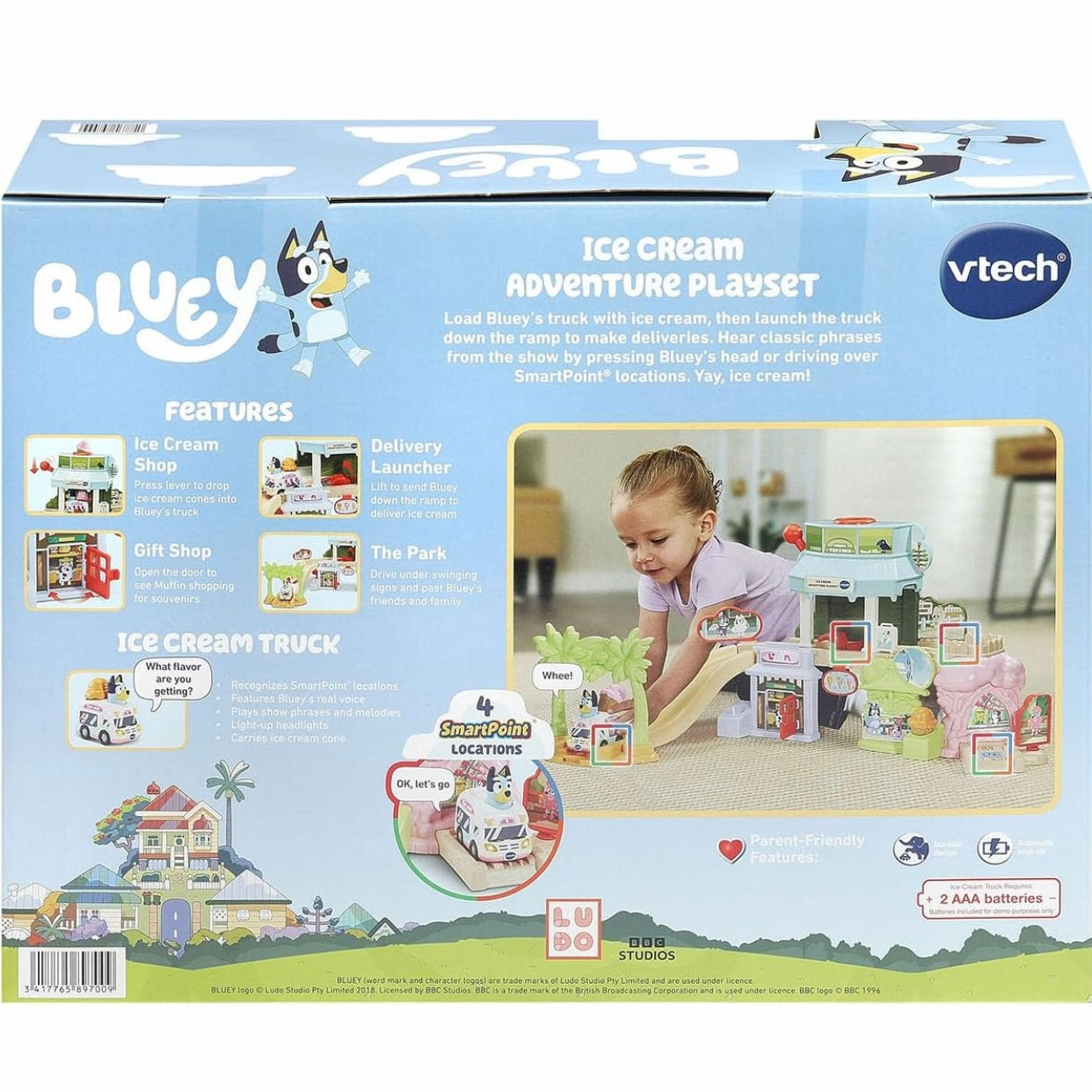Vtech Bluey Ice Cream Adventure Playset with Ice cream Truck