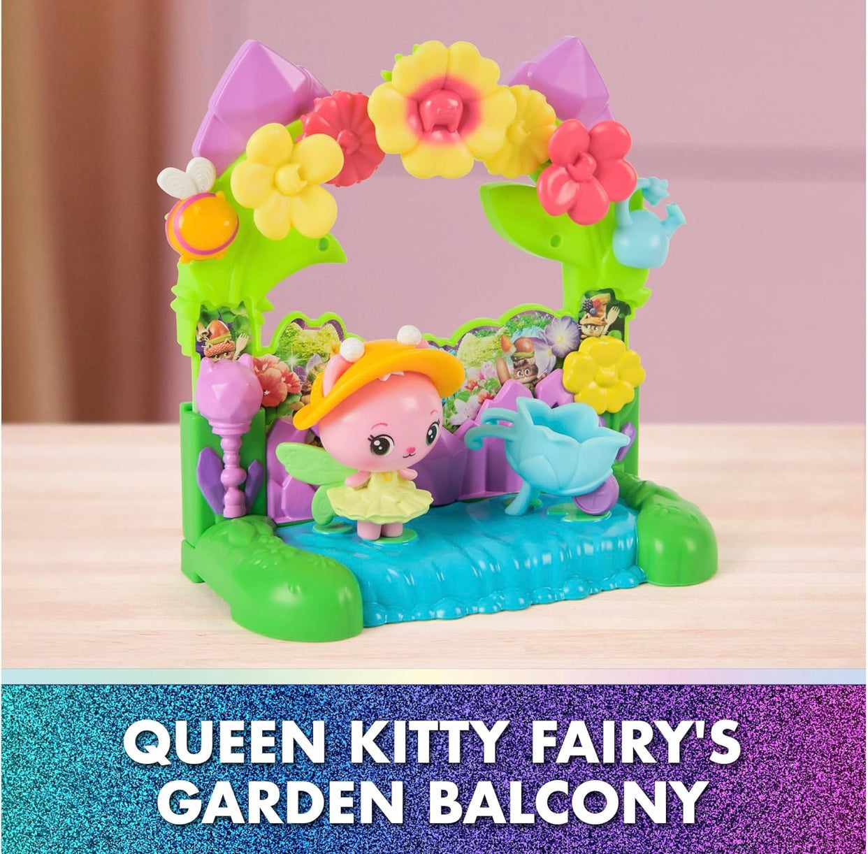 Gabby’s Dollhouse The Movie Queen Kitty Fairy’s Garden Balcony