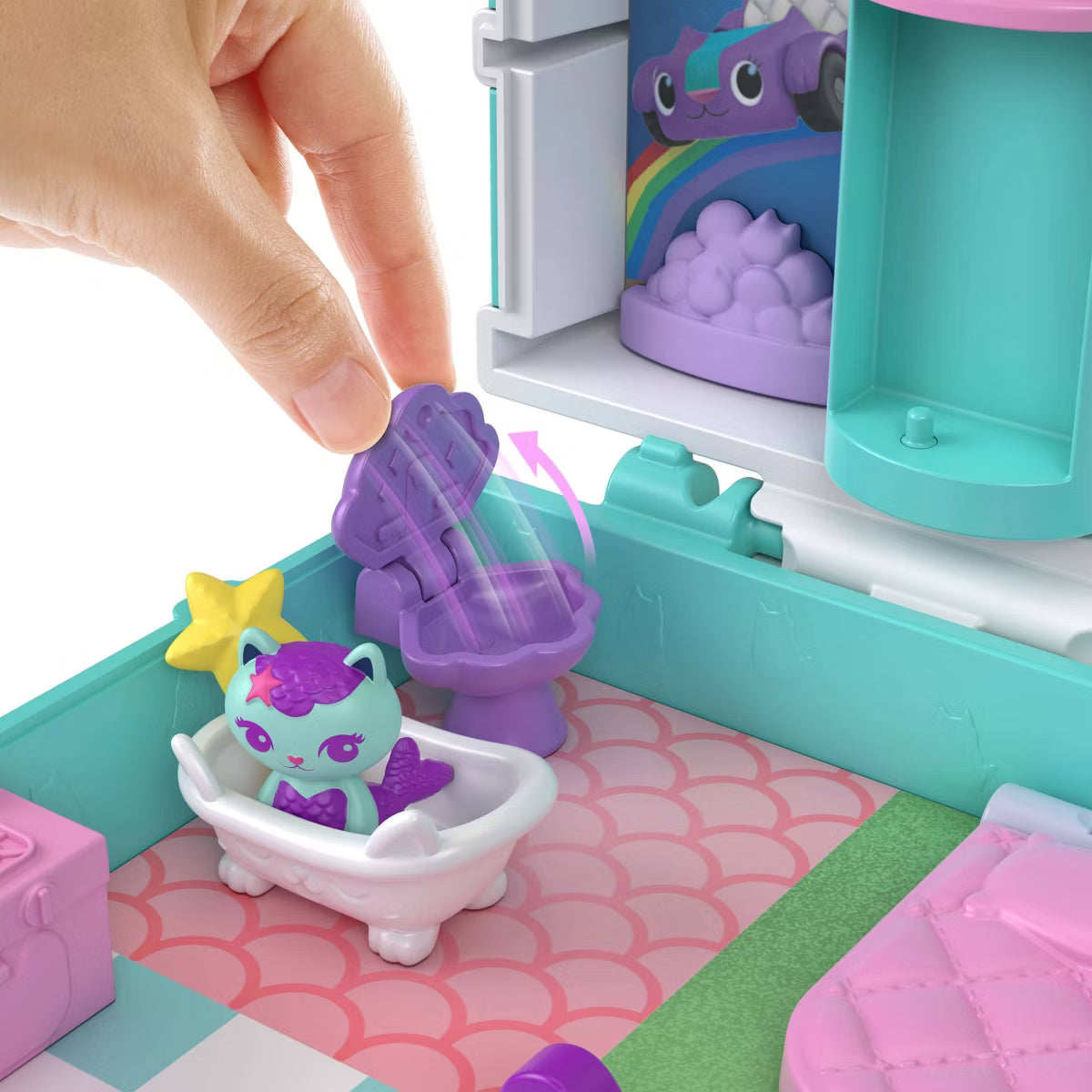 Polly Pocket Micro Dolls Gabby’s Dollhouse Compact Playset