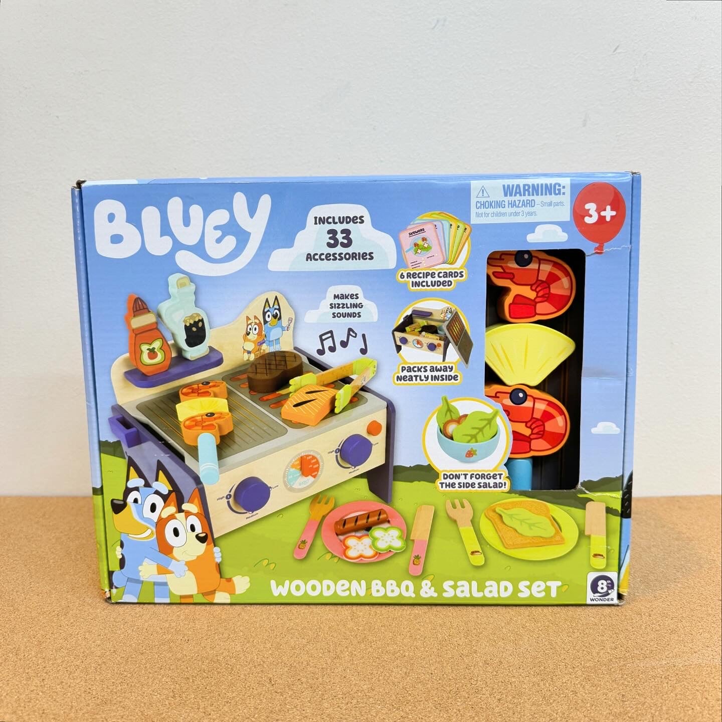 Bluey Wooden Bbq and Salad Set