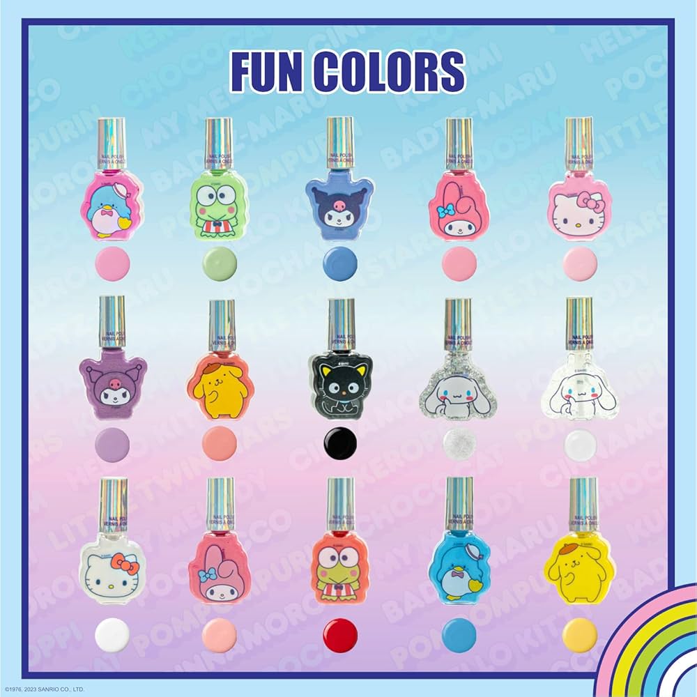 Townley Girl Hello Kitty and Friends 16Pack Nail Polish Set