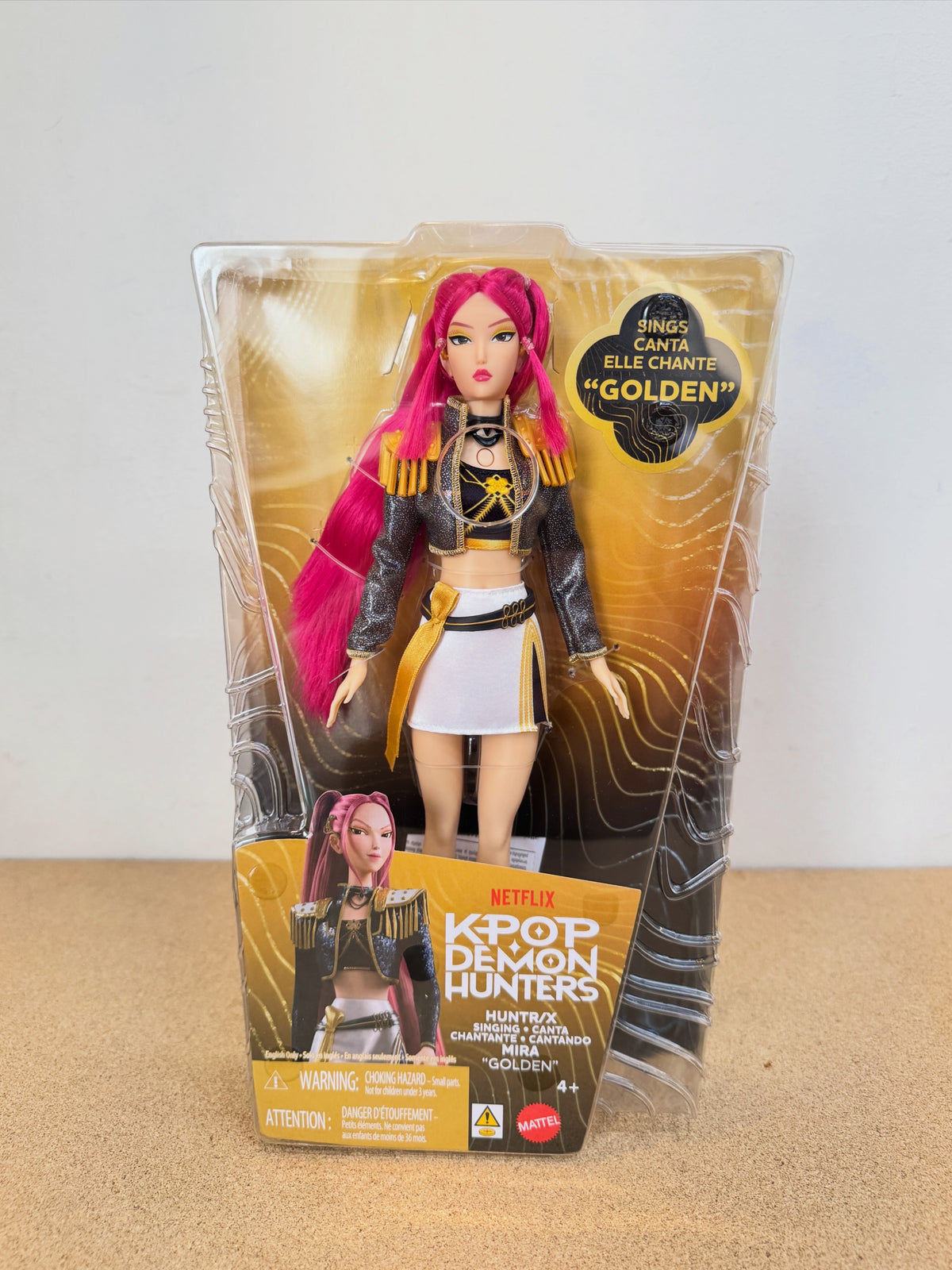 Kpop Demon Hunter HUNTR/X Mira “Golden” Singing Doll
