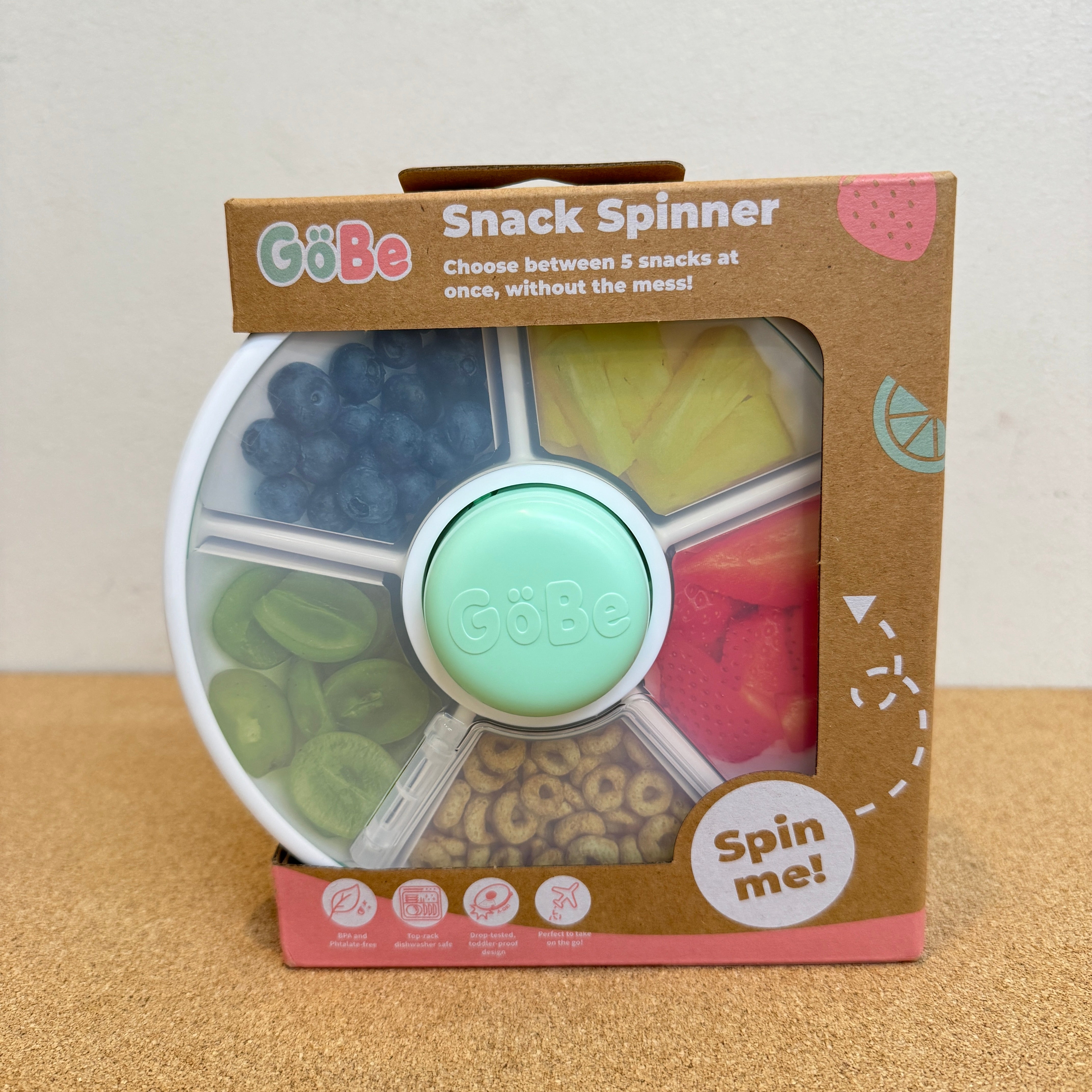 GoBe Kids Original Snack Spinner - Teal (No Tag Holder)