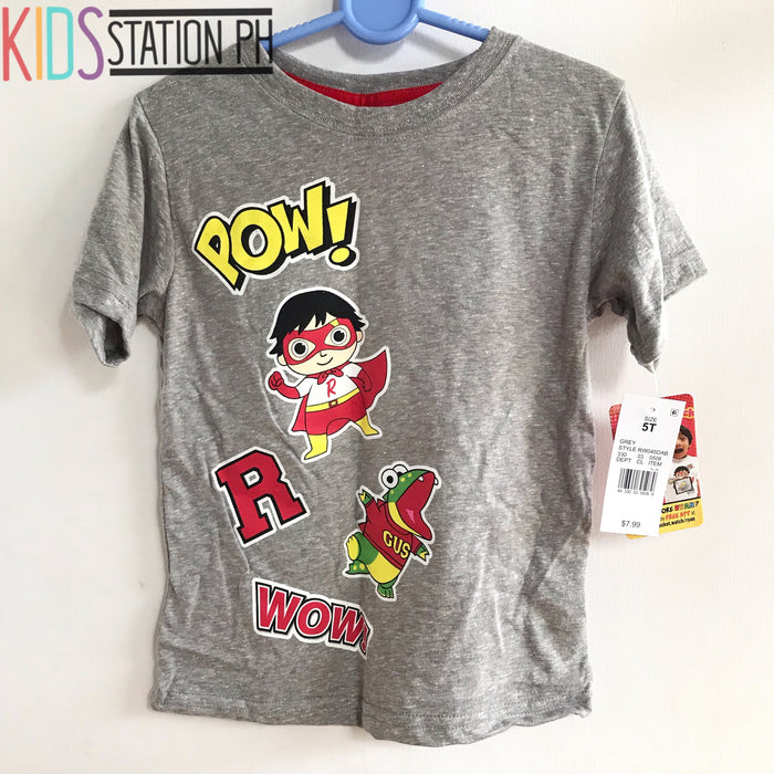 Ryan Toy Review Grey Shirt