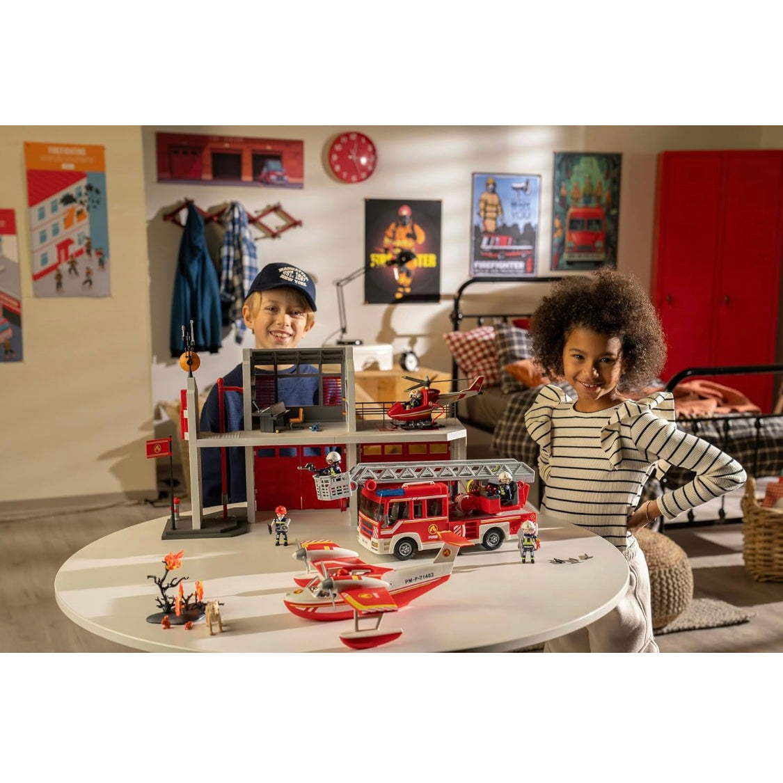 Playmobil Fire Truck Playset