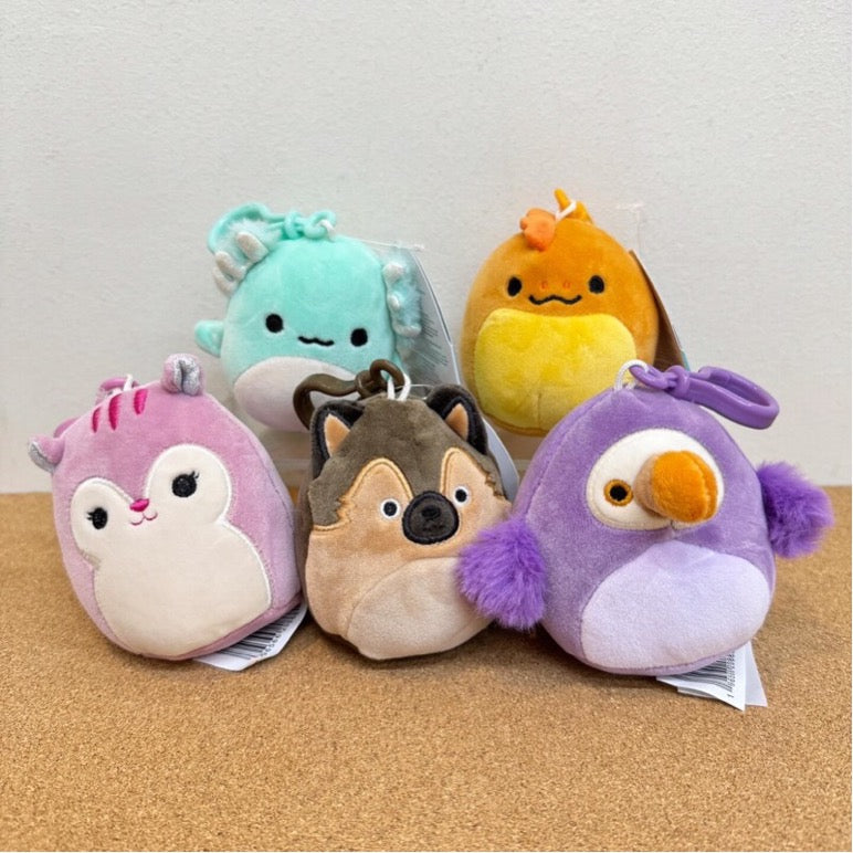 Squishmallows Clip-On Plush 5Pack 3.5”