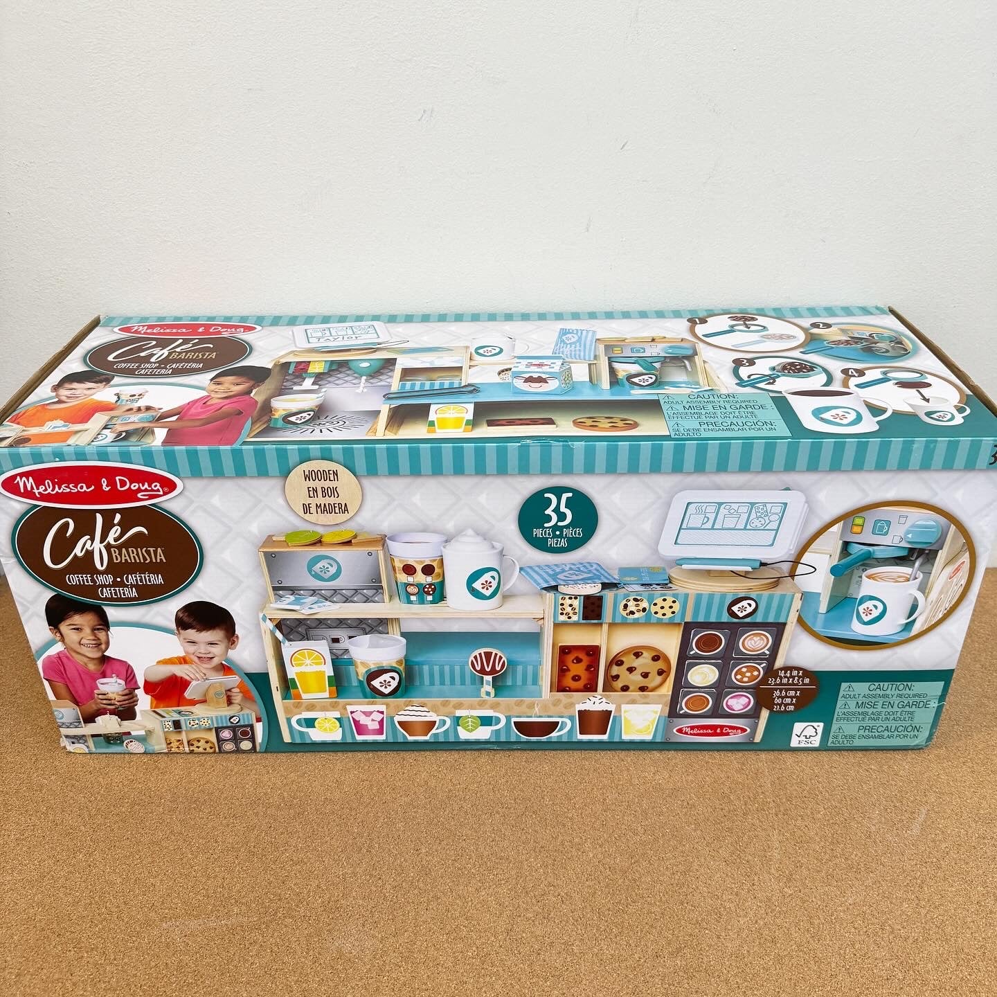 Melissa & Doug Wooden Cafe Barista Coffee Shop