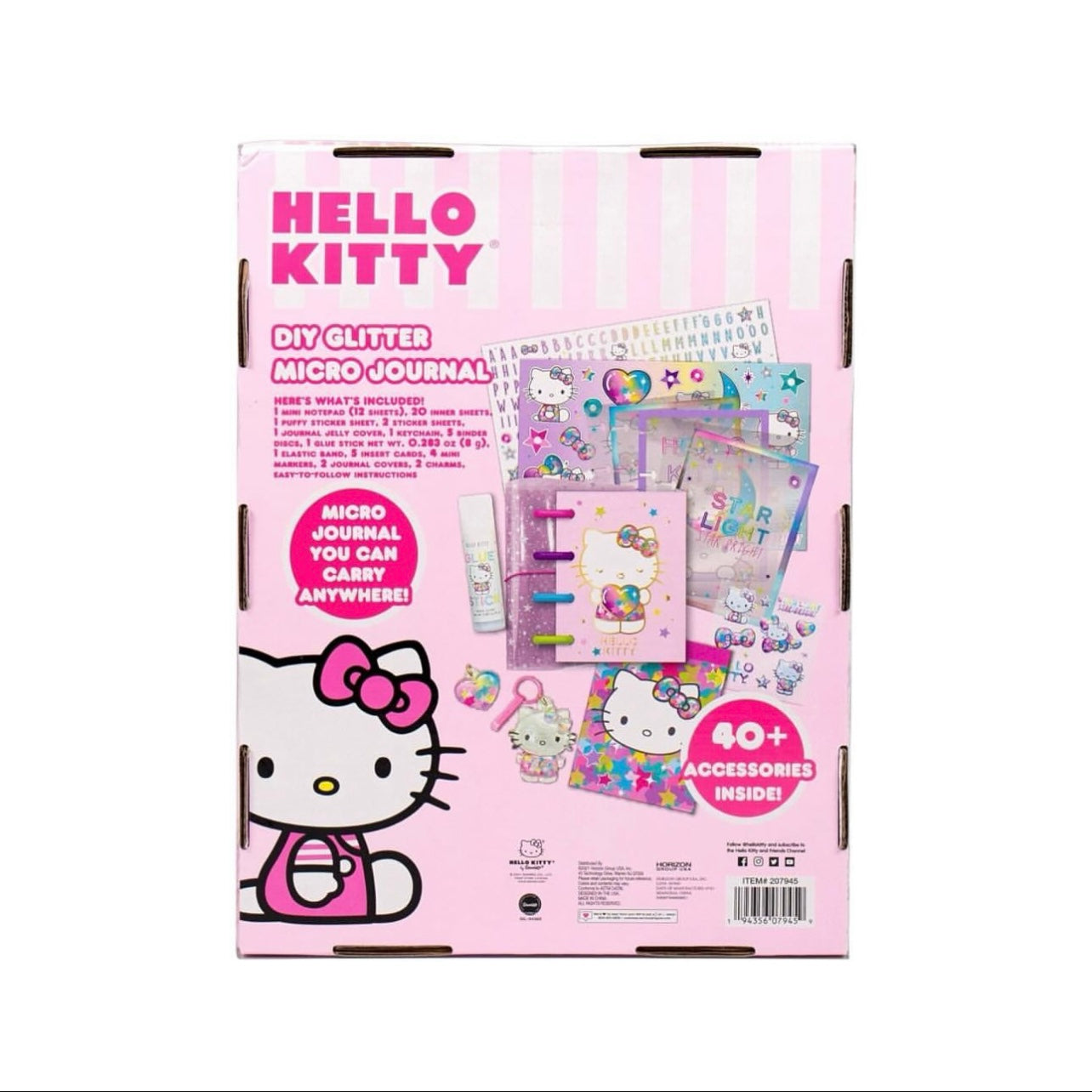 Hello Kitty DIY Glitter Micro Journal