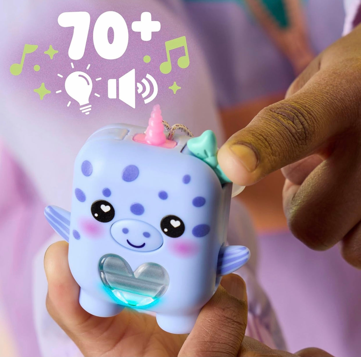 Nano-Mals Blubby The Narwhal Interactive Fidget Toy