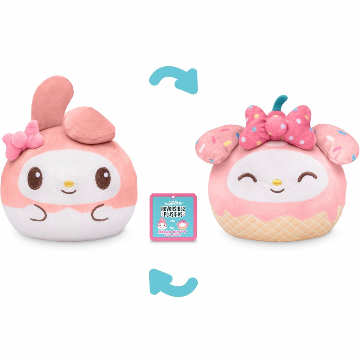 Teeturtle My Melody Reversible Plushie 4” - My Melody Ice Cream