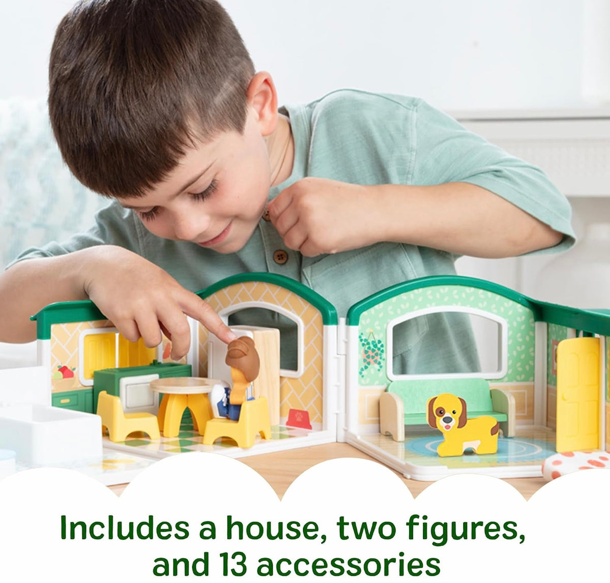 Melissa & Doug Cheery Lane Modular Play House Wooden Playset