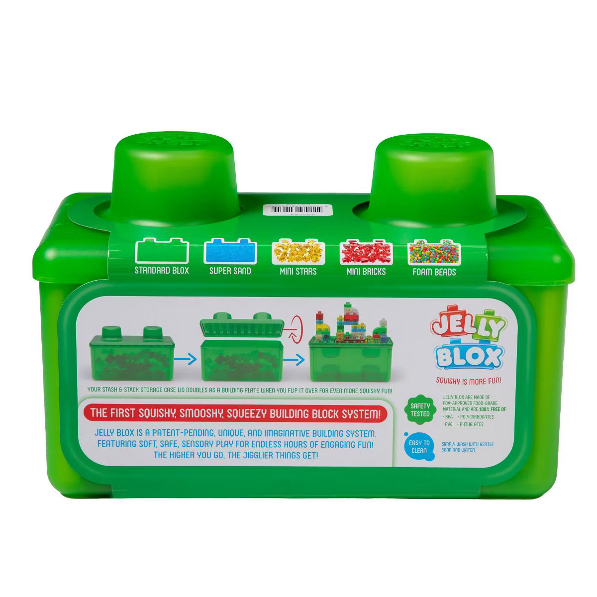 Jelly Blox 2-in-1 Stash & Stack Storage Case