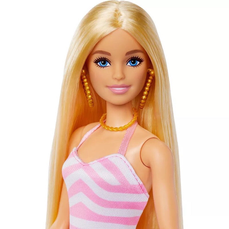 Barbie Doll with Swimsuit & Beach Themed Accessories