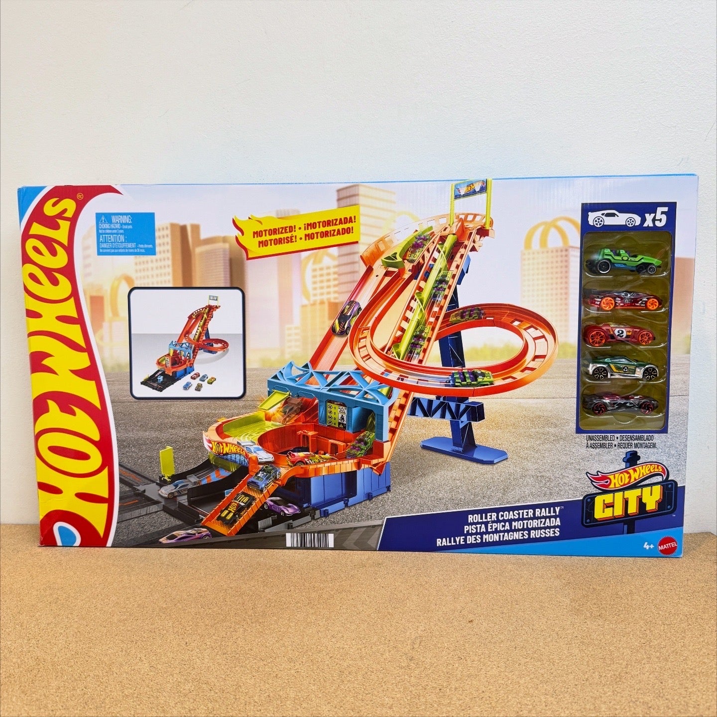 Hotwheels City Roller Coaster Rally Playset