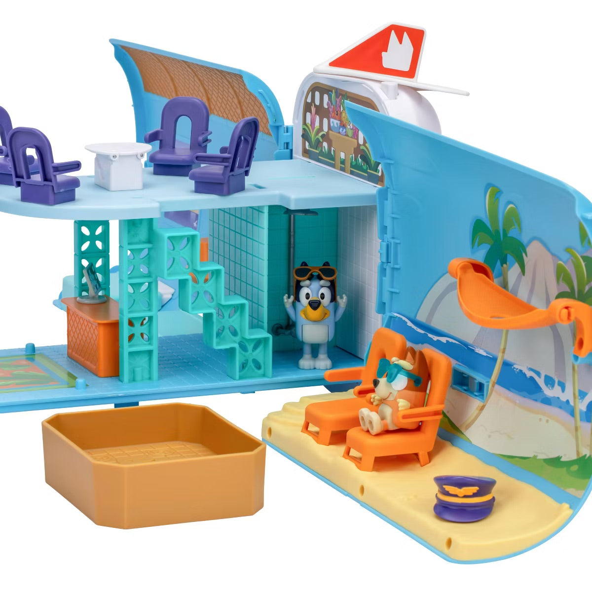 Bluey 3-in-1 Airplane Playset