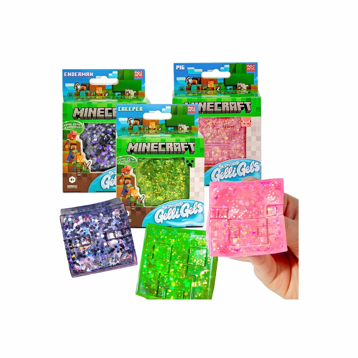 Slimygloop Gelli Gels Minecraft 3Pack