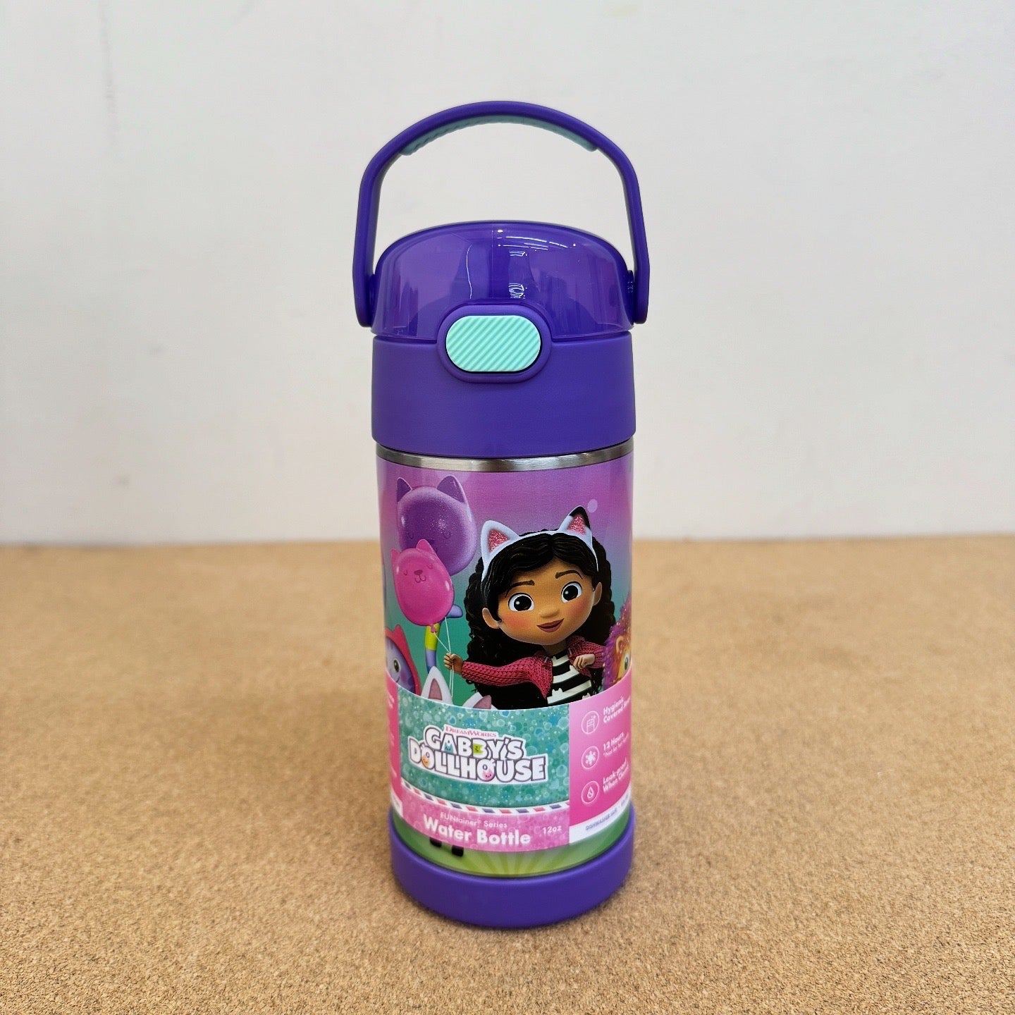 Thermos Kids Funtainer 12oz Water Bottle - Gabby’s Dollhouse
