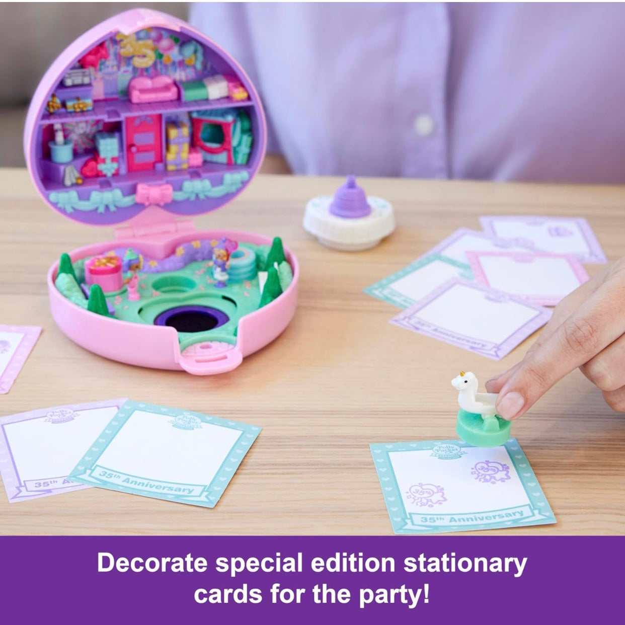 Polly Pocket 35th Birthday Party Time Stamper