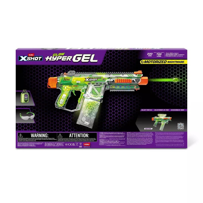 X-Shot Hyper Gel Gliw In The Dark HPG-700 Blaster