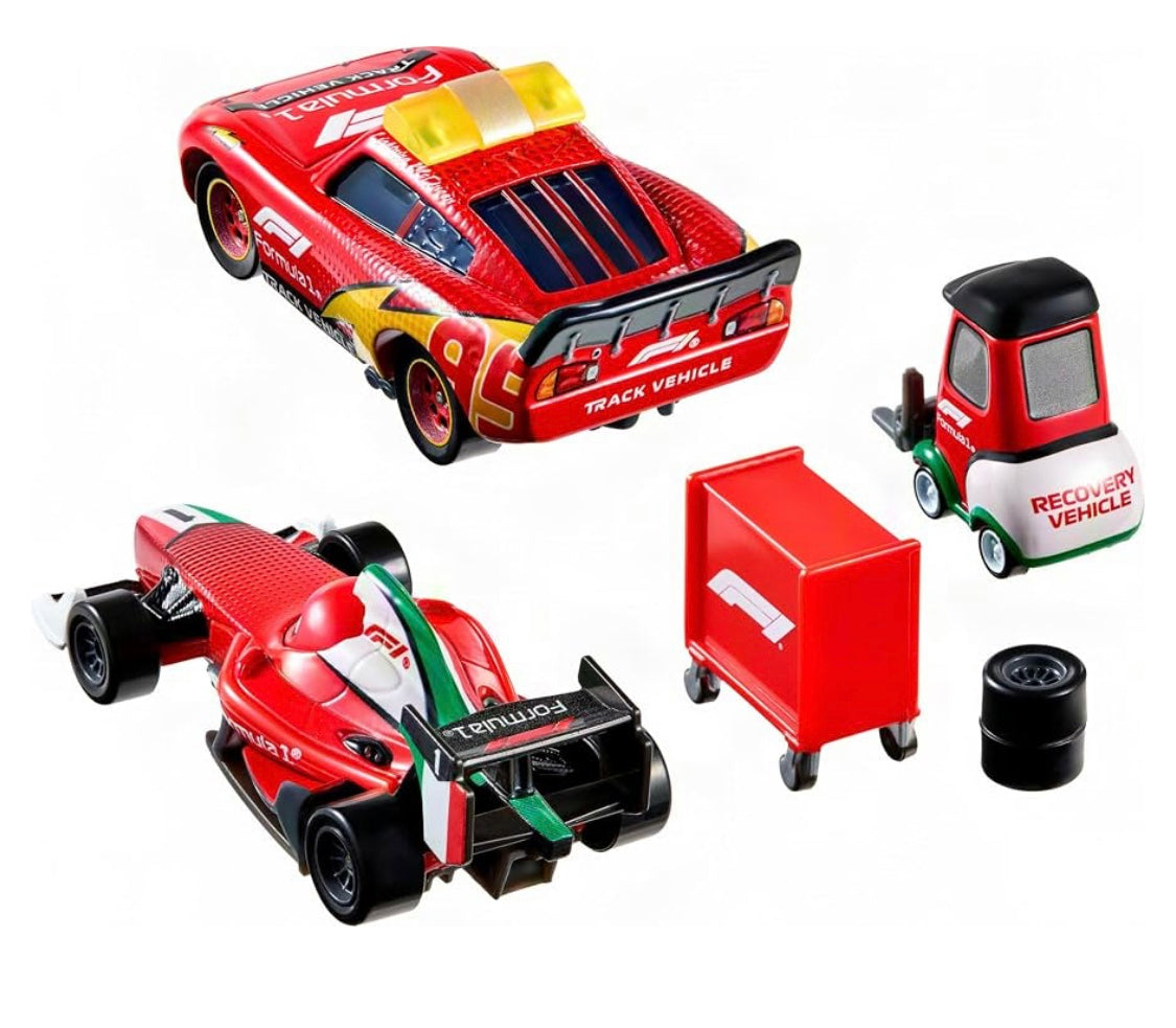 Mattel Disney and Pixar Cars Formula 1 Multipack with 3 Toy Cars