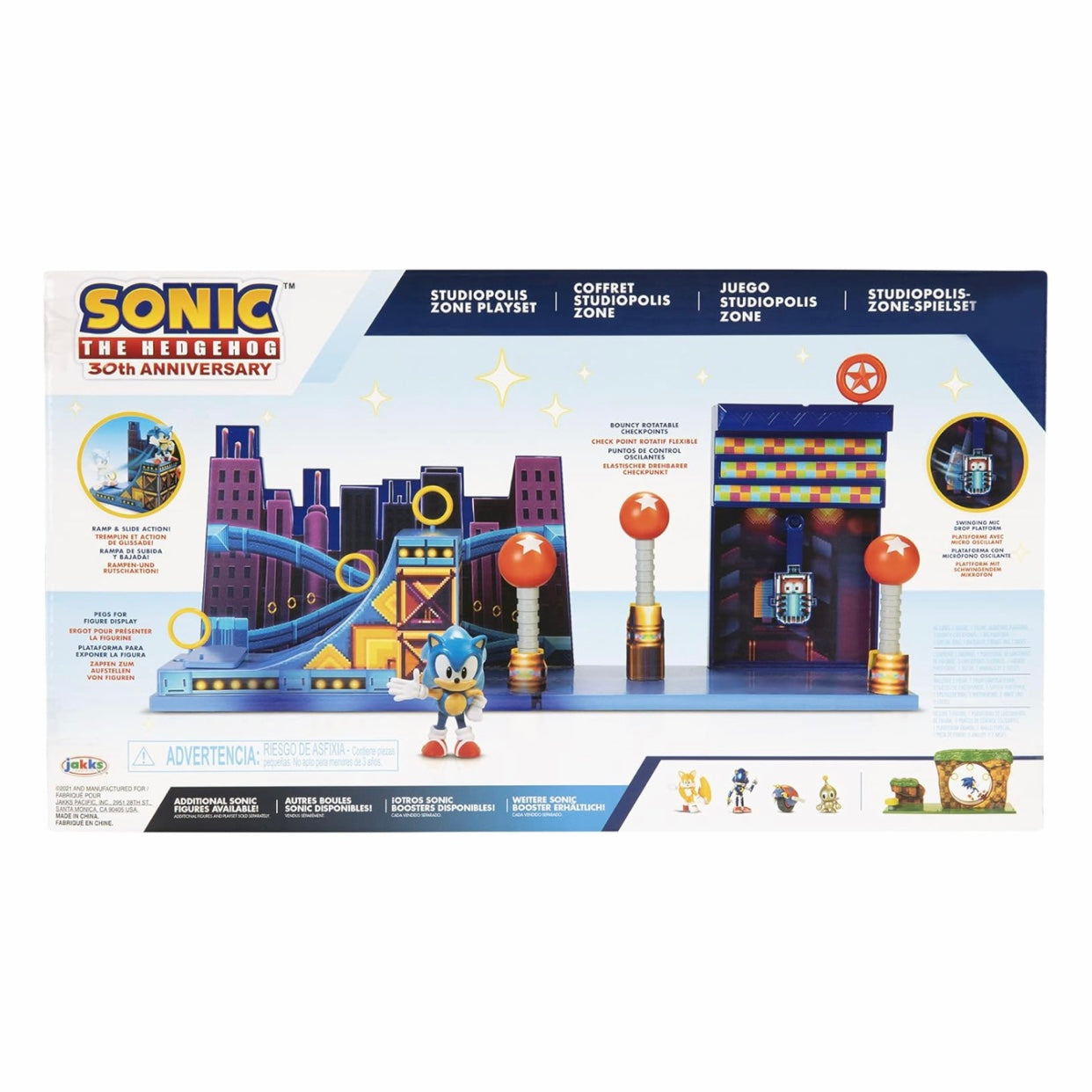 Sonic The Hedgehog 30th Anniversary StudioPolis Zone Playset