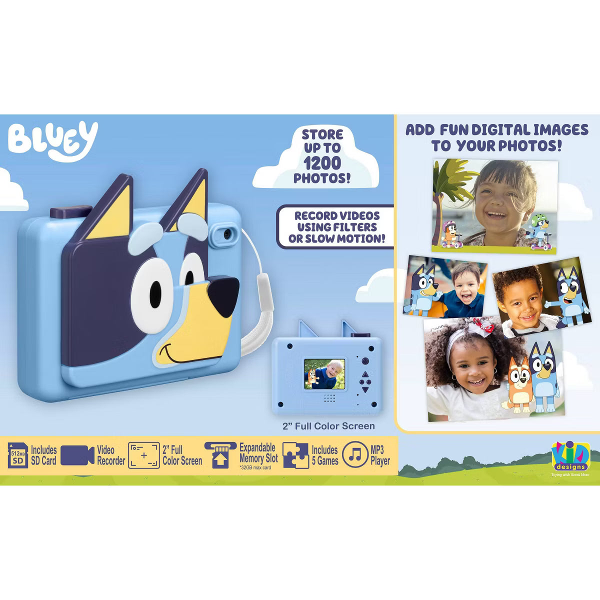 Bluey Kids Digital Camera Toy