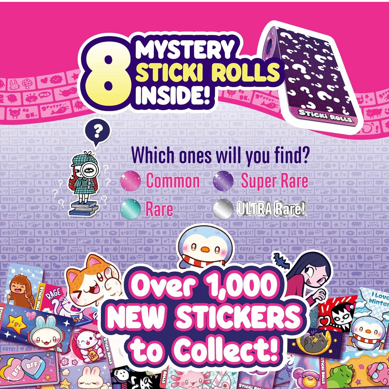 Sticki Rolls Series 2 Multi-Roll Collector’s Pack